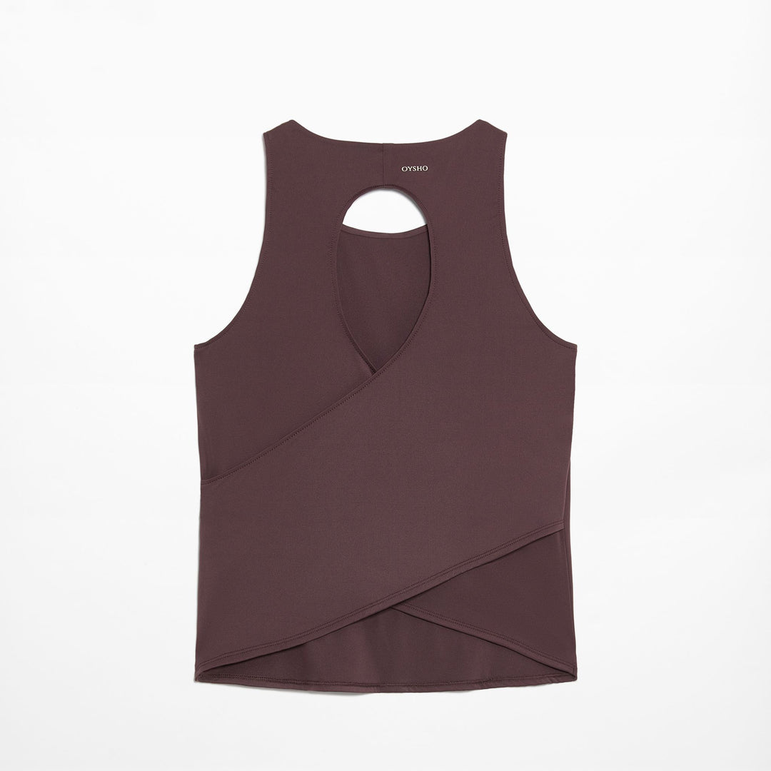 Moudda Oysho - T-Shirt Demi-Manches Dos Croisé - Tunisie 3