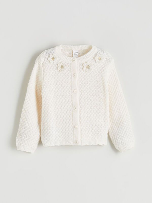 Moudda LC Waikiki - Cardigan en tricot Fille Crème - Tunisie 1