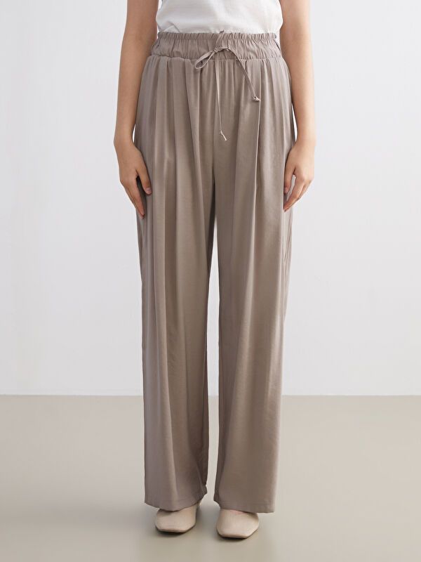 Moudda LC Waikiki - Pantalon tissé moyen Femme Gris fumé - Tunisie 2