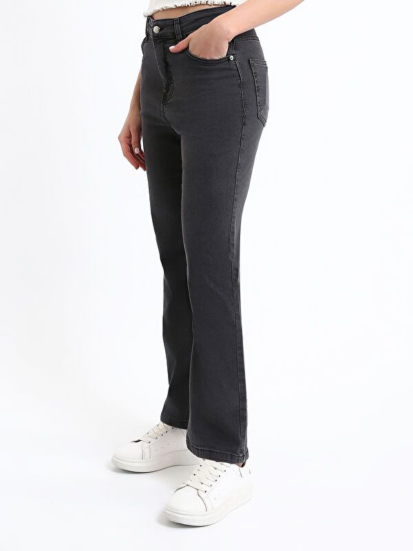 Moudda LC Waikiki - Pantalon jean tissé basique Femme Rodéo grey - Tunisie 4