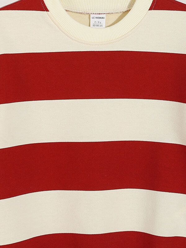 Moudda LC Waikiki - Sweatshirt en jersey Garçon Imprimé rouge foncé - Tunisie 4