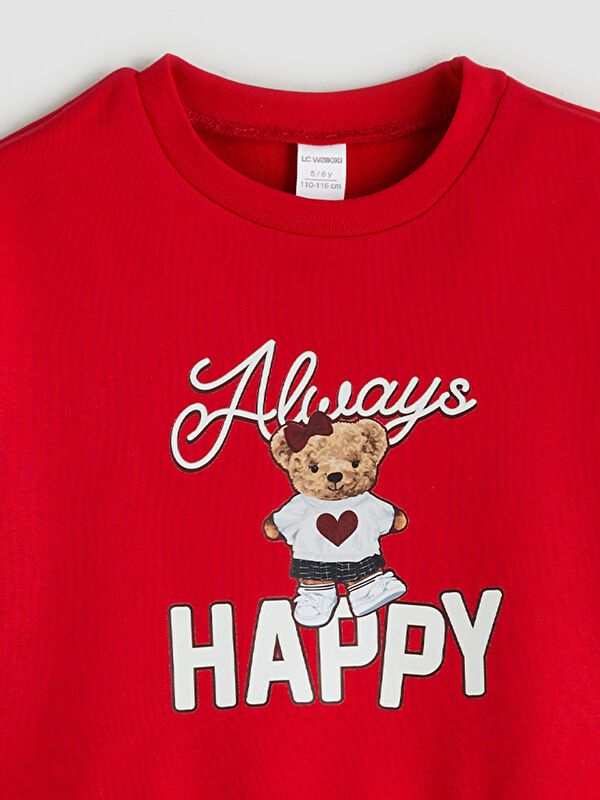 Moudda LC Waikiki - Sweatshirt en jersey Fille Rouge - Tunisie 3