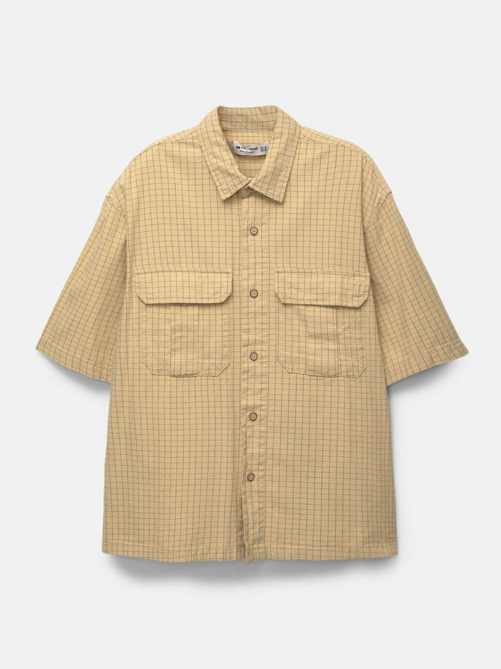 Moudda PULL & BEAR - Chemise - Carreaux & Doré - Tunisie 3