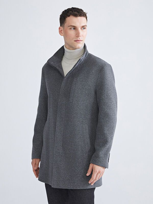 Moudda LC Waikiki - Manteau lourd Homme Mélange anthracite - Tunisie 1