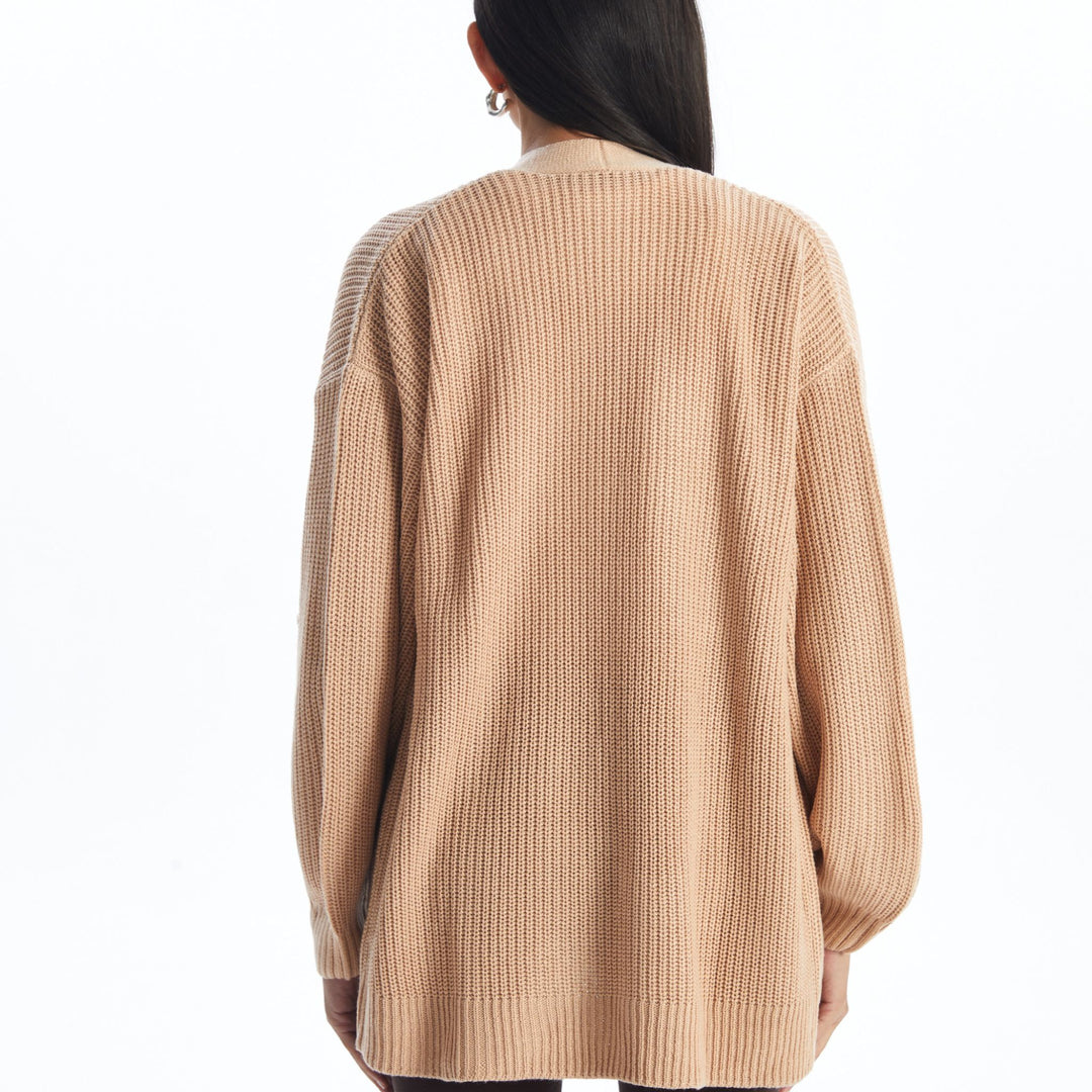 Moudda LC Waikiki - Cardigan en tricot Femme Brun clair - Tunisie 4