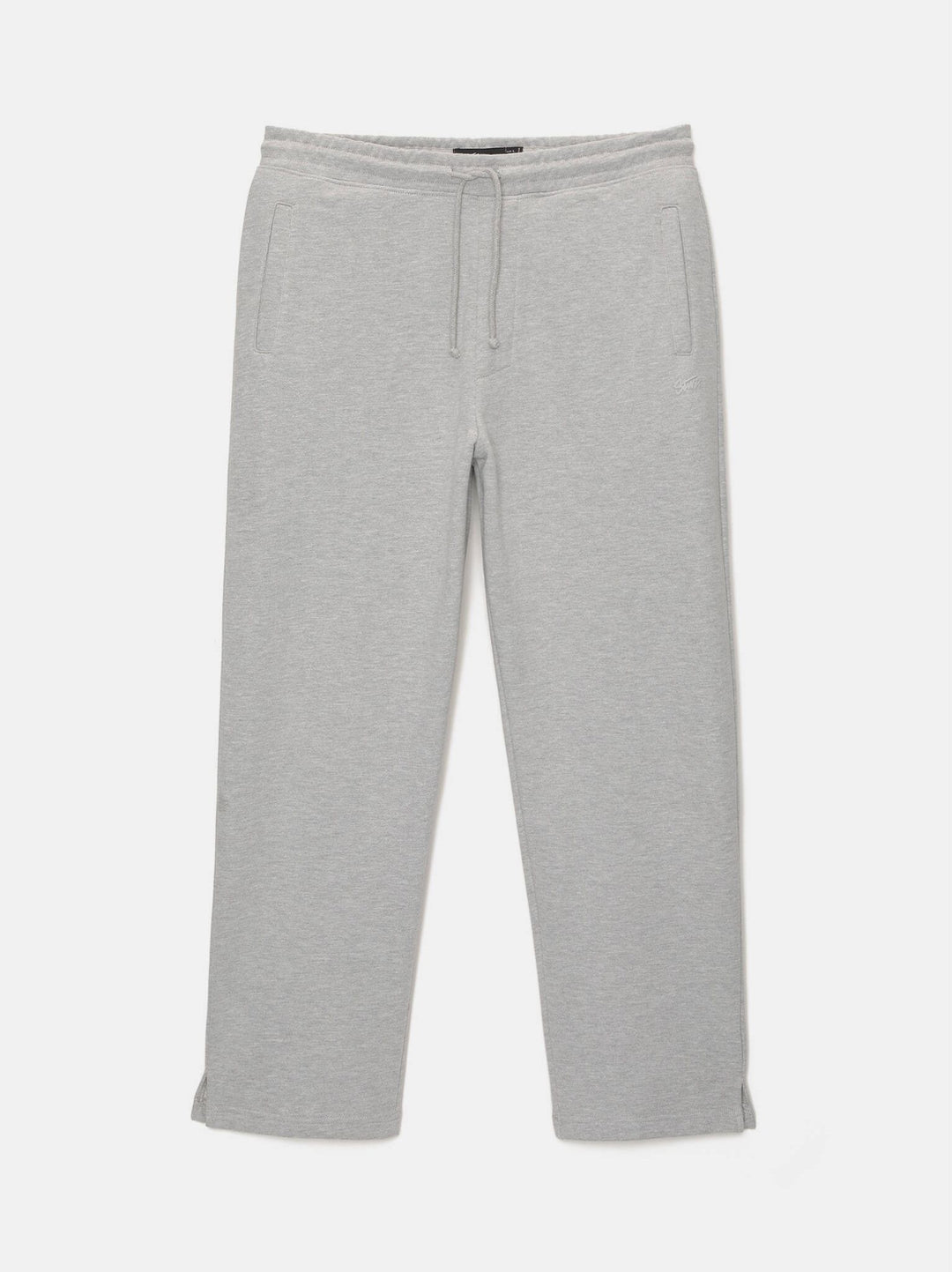 Moudda PULL & BEAR - Pantalon Jogging Fleece STWD Wide sans Revers Gris - Tunisie 1