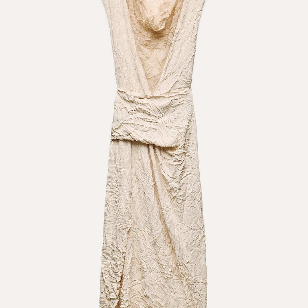 Moudda ZARA - Robe froissée combinée drapée - Tunisie 1