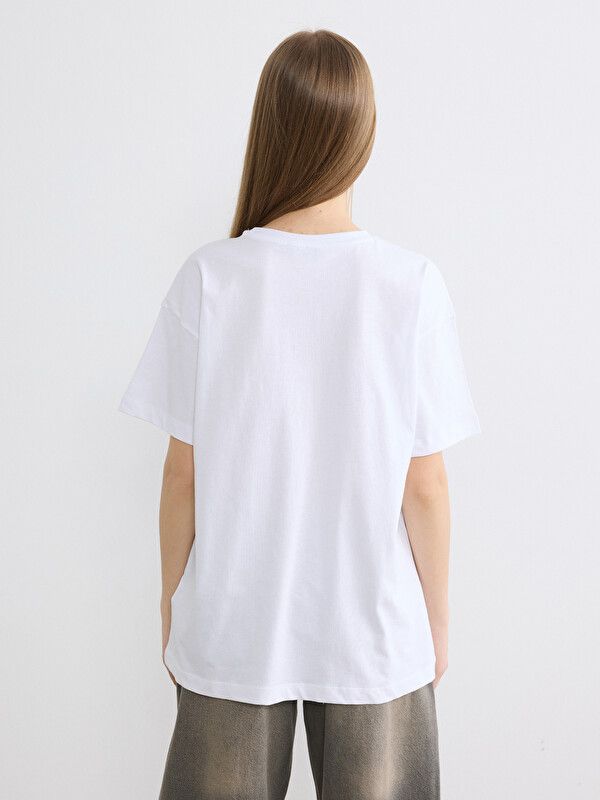 Moudda LC Waikiki - Body imprimé manches courtes en jersey pour Femme couleur Blanc - Tunisie 4