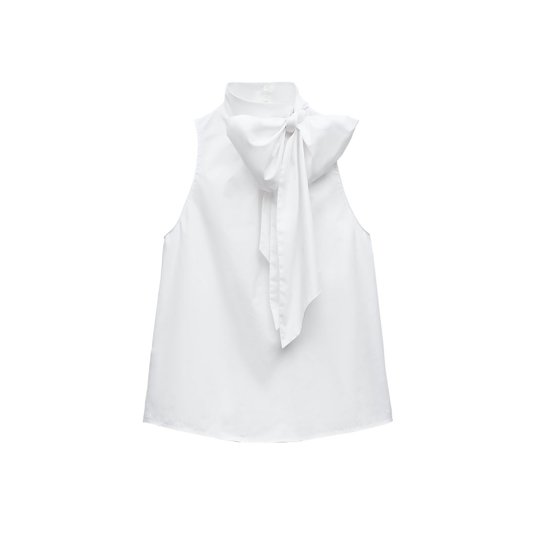 Moudda ZARA - Haut gabardine bustier, nœud - Tunisie 1