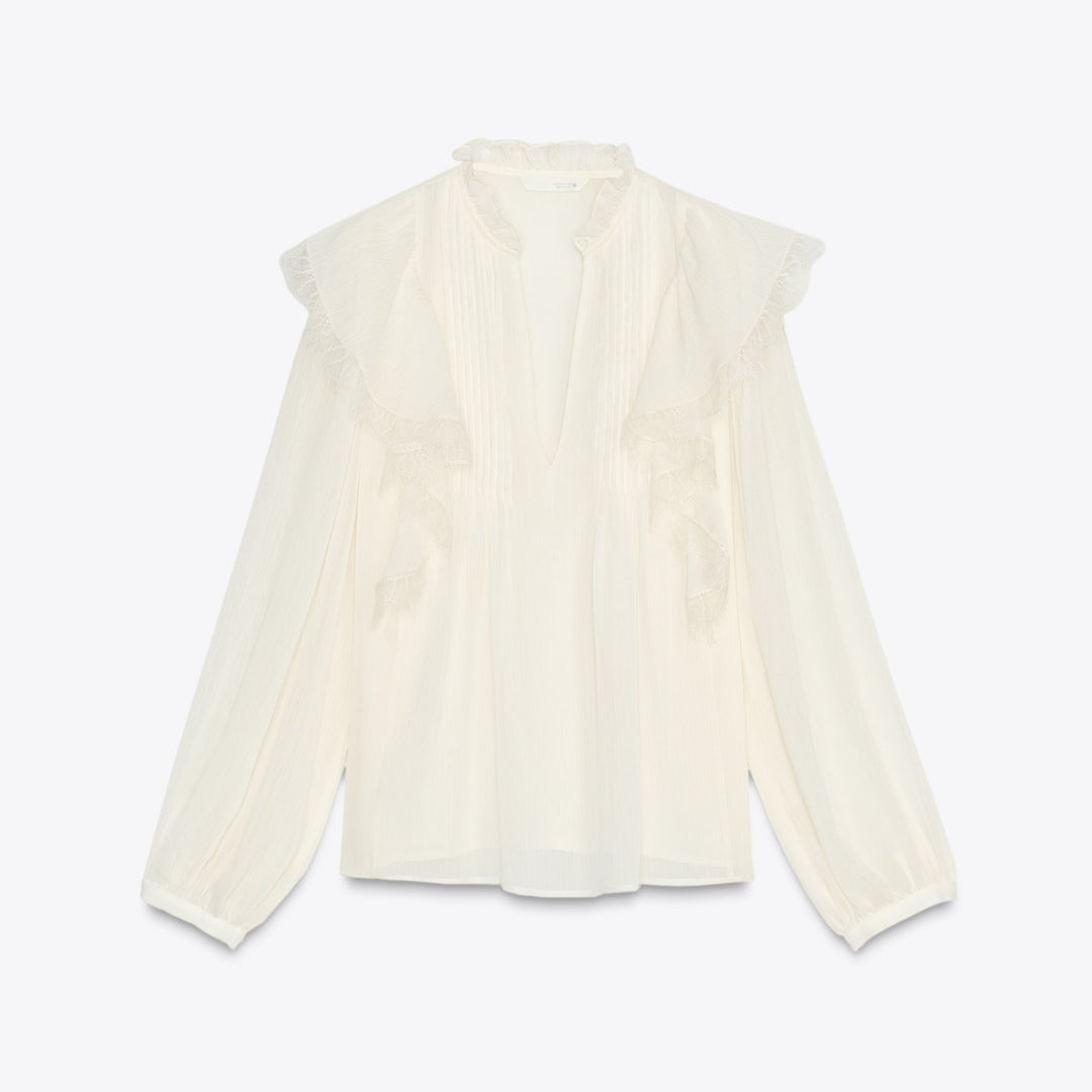 Moudda ZARA - Blouse Volants - Dentelle - Tunisie 1