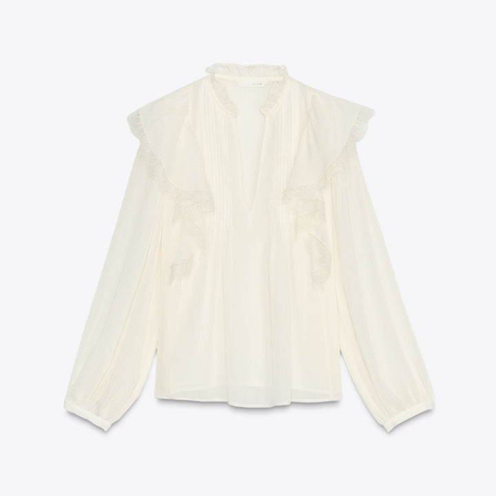 Moudda ZARA - Blouse Volants - Dentelle - Tunisie 1