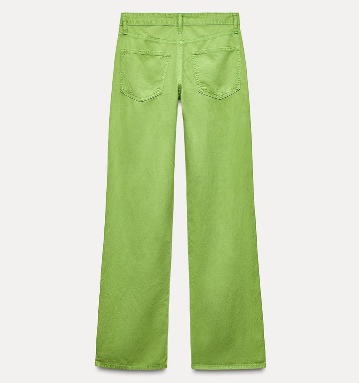Moudda ZARA - Pantalon jambe large lin taille mi-haute - Tunisie 3