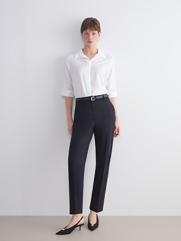 Moudda LC Waikiki - Pantalon tissé moyen Femme Noir - Tunisie 1