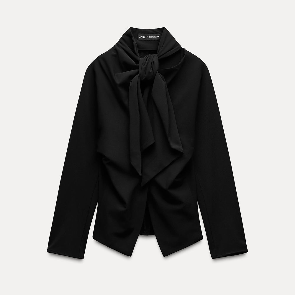Moudda ZARA - Chemise poliviscose détail nœud col - Tunisie 2