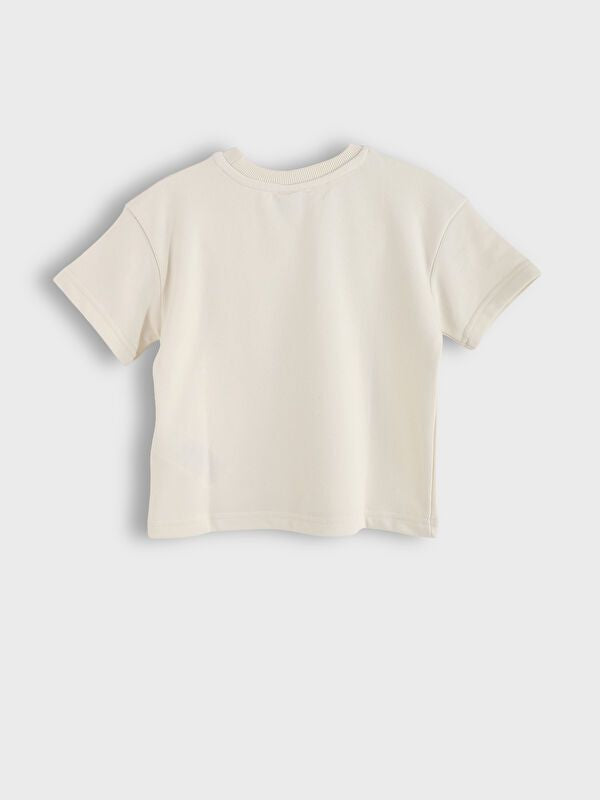 Moudda LC Waikiki - Ensemble en jersey manches courtes Garçon Beige clair - Tunisie 4