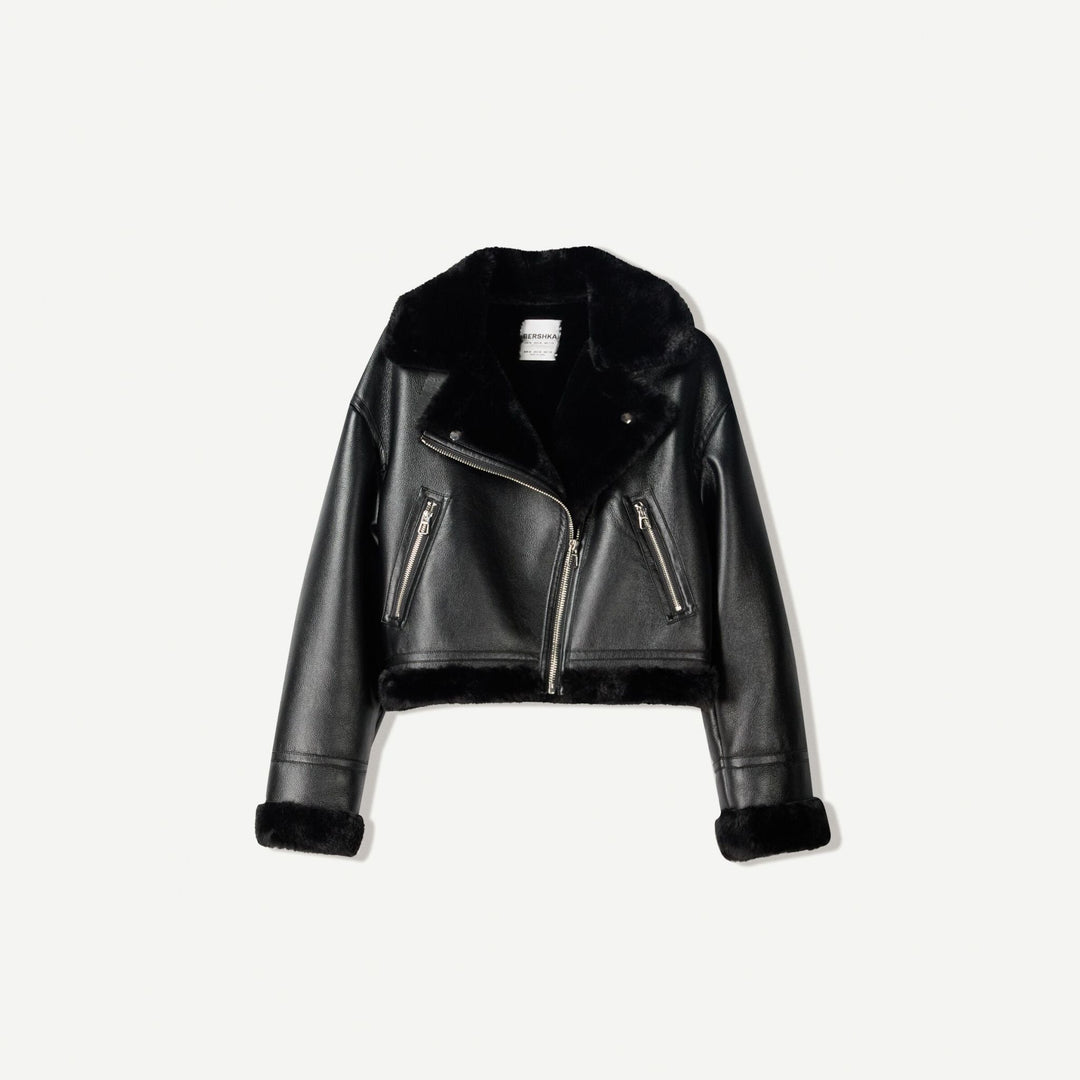 Moudda BERSHKA - Veste Courte Double Face - Biker - Tunisie 1