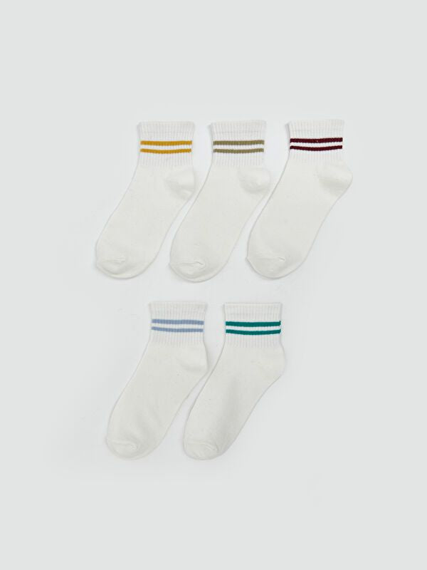 Moudda LC Waikiki - Chaussettes courtes Femme Ecru - Tunisie 1