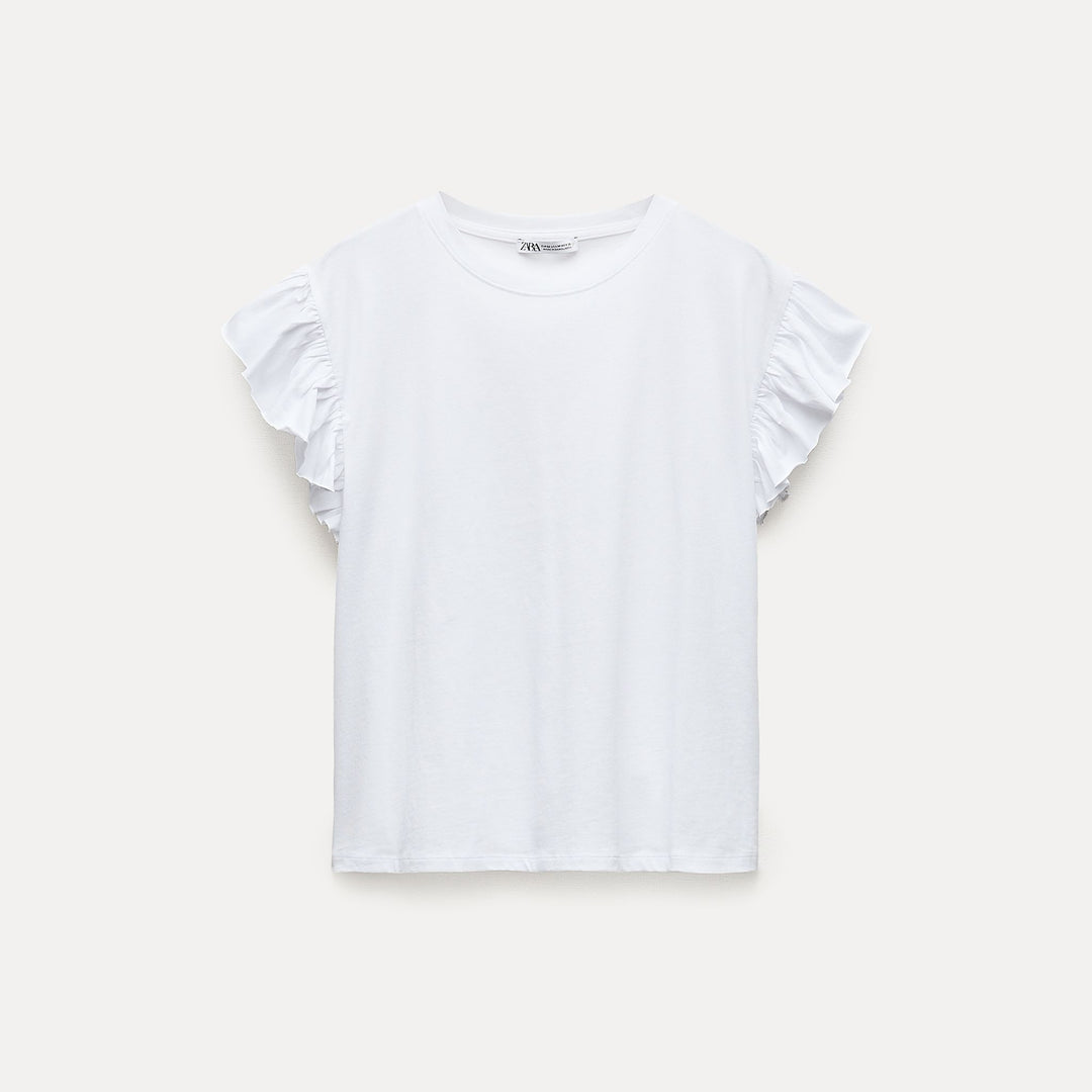 Moudda ZARA - T-shirt volants en coton standard - Tunisie 2