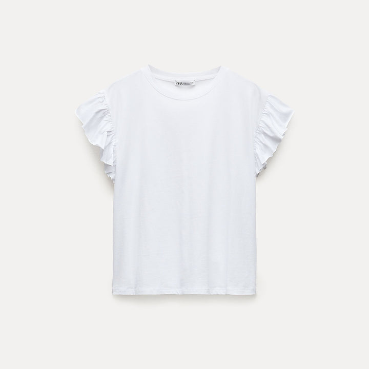 Moudda ZARA - T-shirt volants en coton standard - Tunisie 2