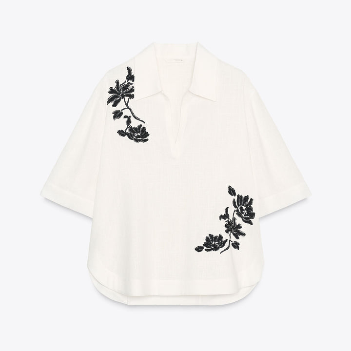 Moudda ZARA - Chemise - Broderie Positionnée - Tunisie 1