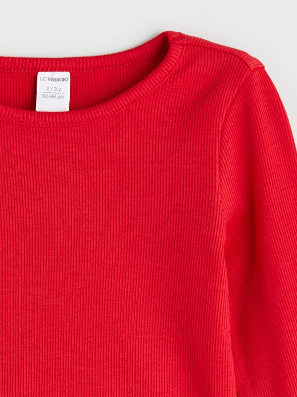 Moudda LC Waikiki - Body jersey basique manches longues Fille Rouge - Tunisie 2