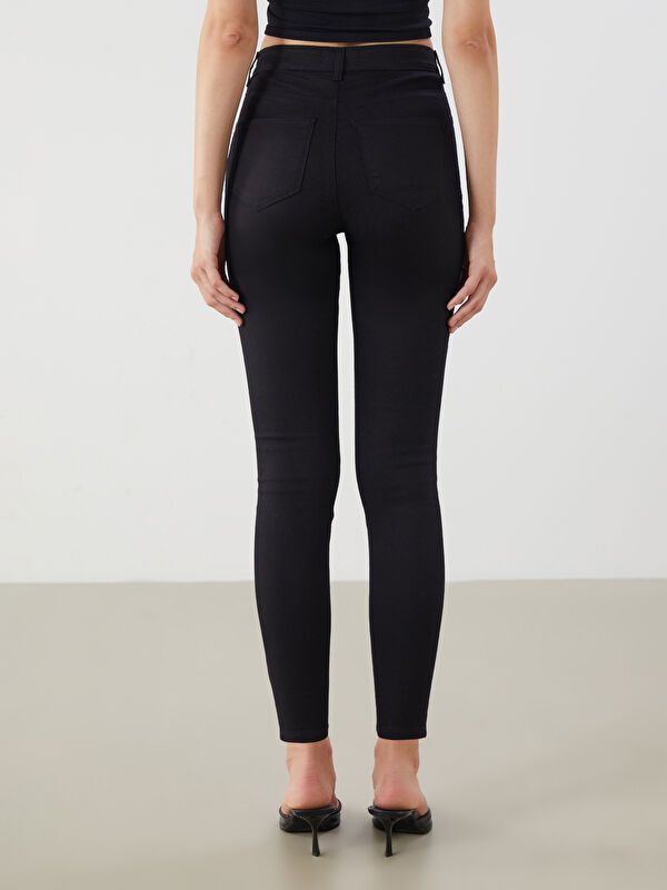 Moudda LC Waikiki - Pantalon jean tissé basique Femme Rodéo noir+m - Tunisie 4