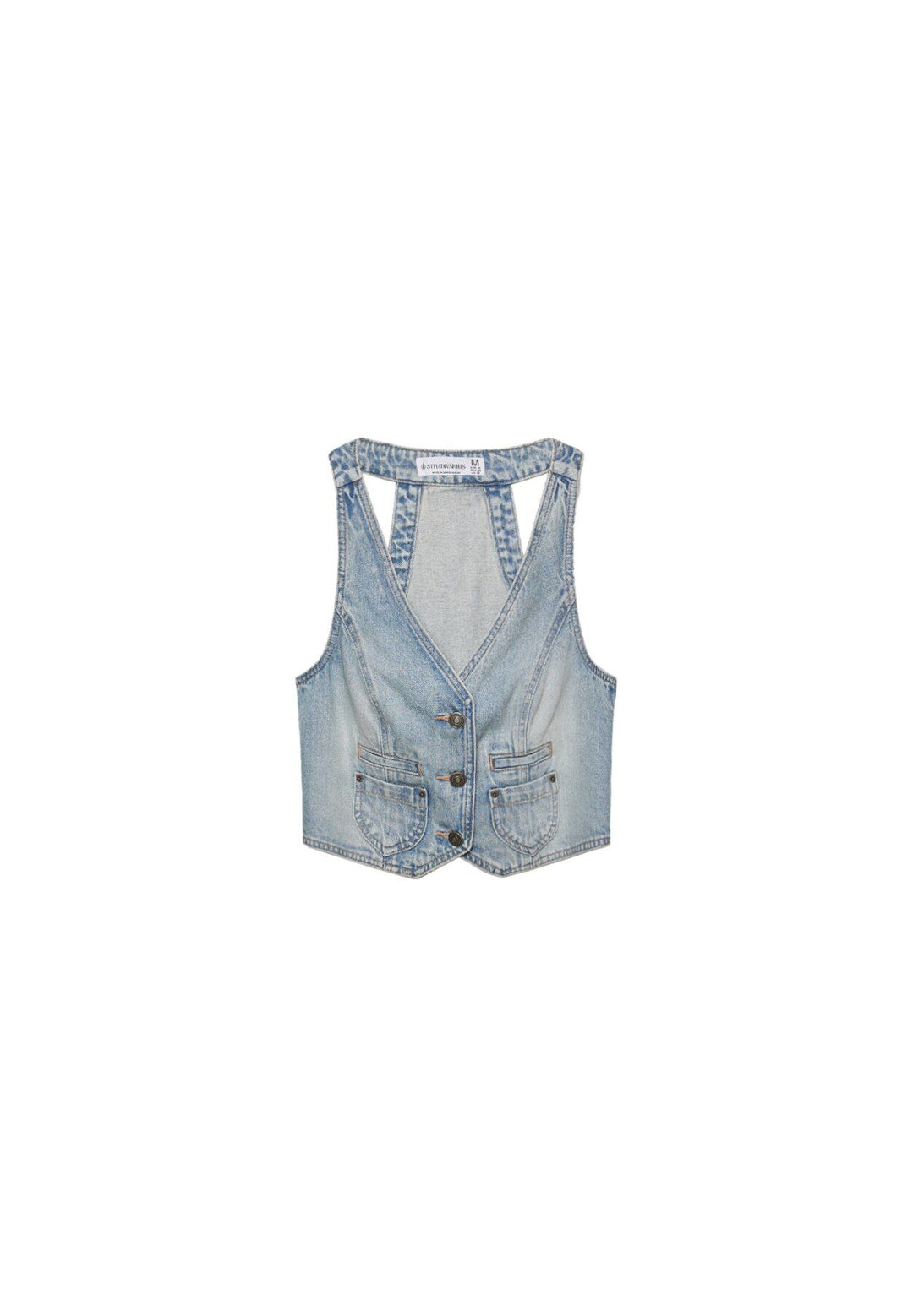 Moudda STRADIVARIUS - Gilet en Denim avec Clous - Tunisie 1