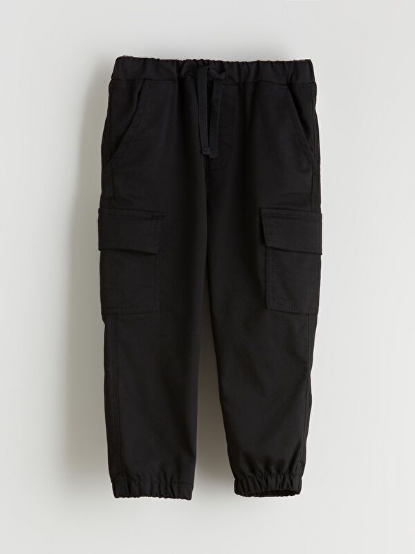 Moudda LC Waikiki - Pantalon tissé épais basique Garçon Noir - Tunisie 1