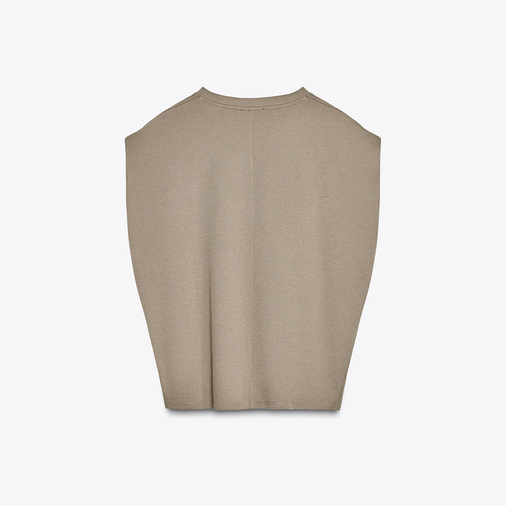 Moudda ZARA - T-Shirt Interlock Lavé - Plis - Tunisie 2