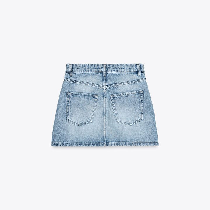 Moudda ZARA - Jupe Denim Mini - Dirty Wash - Tunisie 2