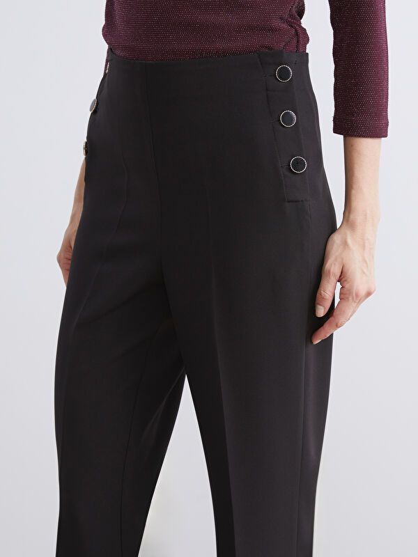 Moudda LC Waikiki - Pantalon tissé moyen Femme Noir - Tunisie 3