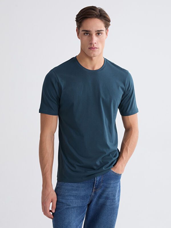 Moudda LC Waikiki - T-shirt basique col rond manches courtes en jersey pour Homme - Tunisie 1