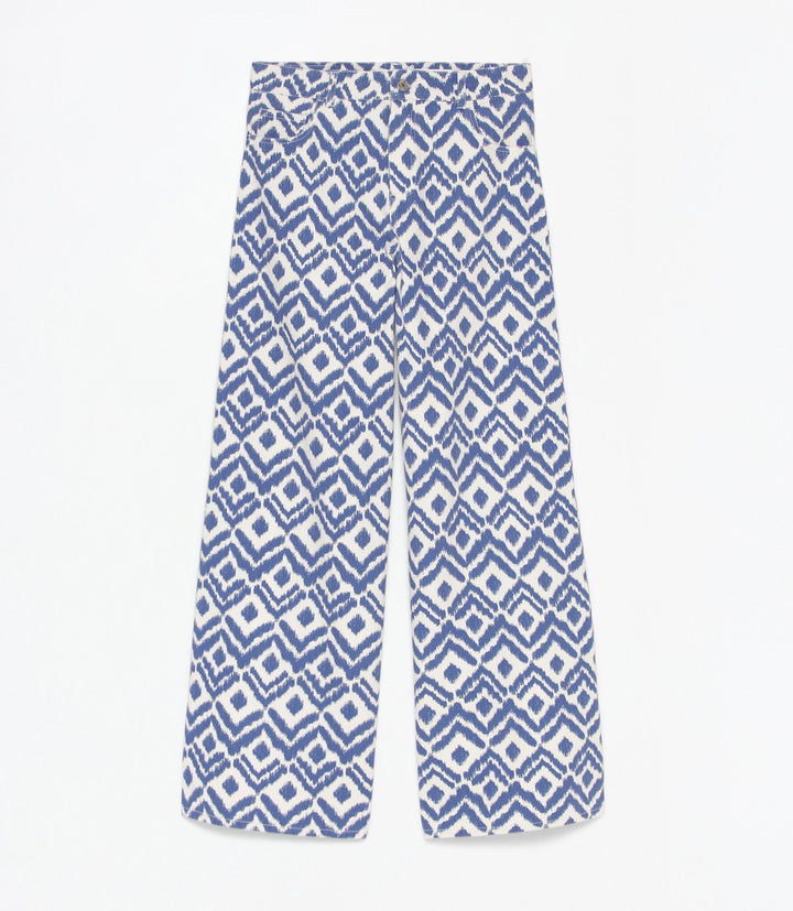 Moudda Lefties - Pantalon Wide Leg Denim Imprimé - Fille D5 - Tunisie 1
