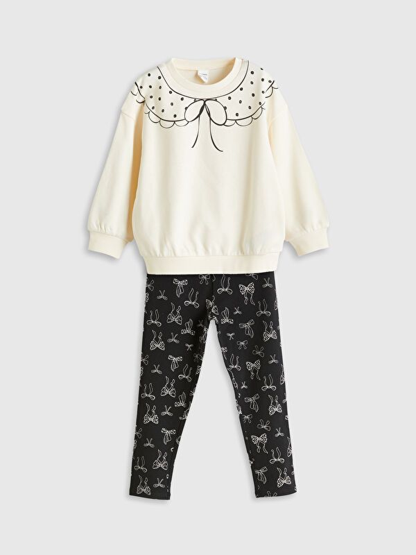 Moudda LC Waikiki - Ensemble jersey Fille Crème - Tunisie 1