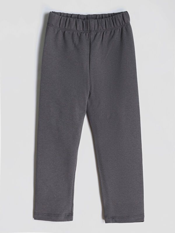 Moudda LC Waikiki - T-shirt jersey stretch basique Fille Gris foncé - Tunisie 1