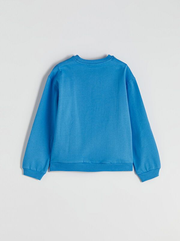 Moudda LC Waikiki - Sweatshirt en jersey sous licence Fille Bleu - Tunisie 3
