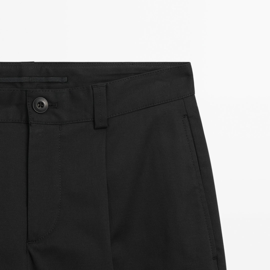 Moudda Massimo Dutti - Pantalon extensible sergé sophistiqué - Tunisie 4