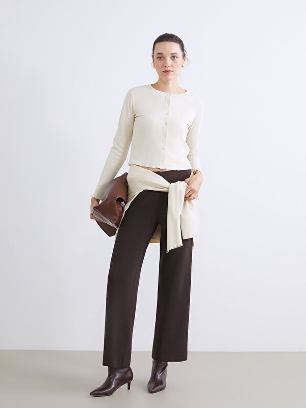 Moudda LC Waikiki - Body jersey manches longues Femme Beige clair - Tunisie 2