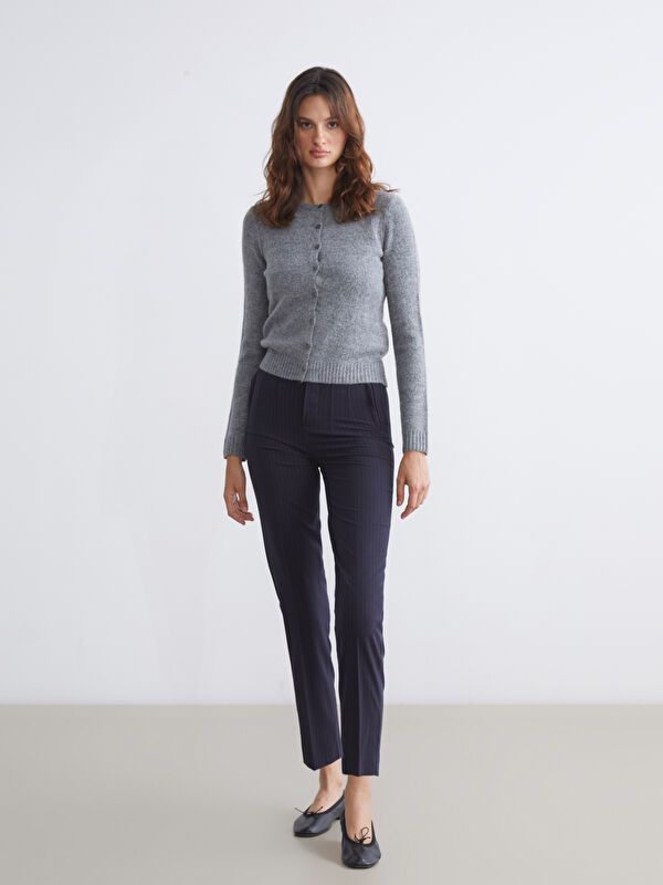 Moudda LC Waikiki - Cardigan tricot moyen Femme Mélange d'anth. - Tunisie 1