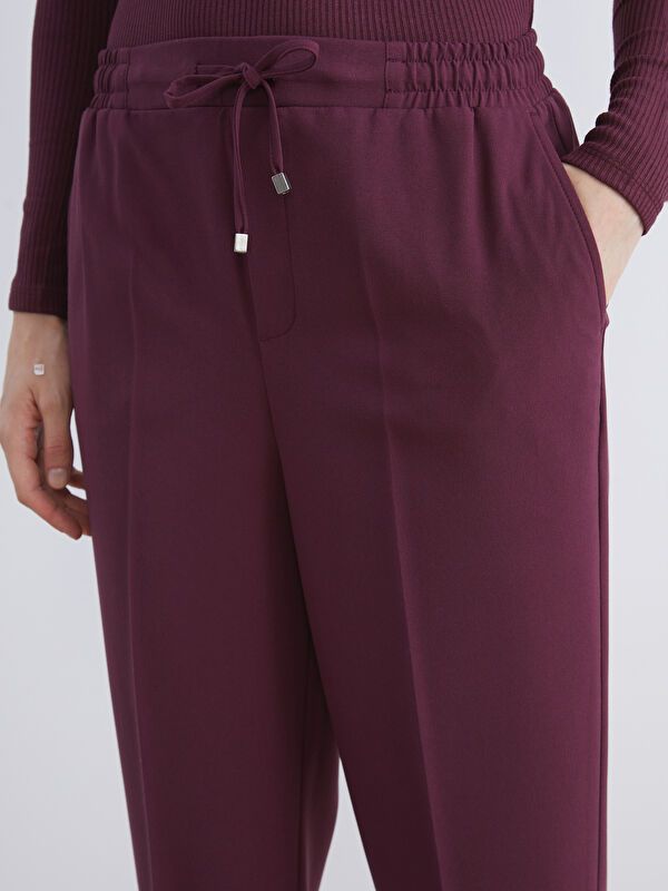 Moudda LC Waikiki - Pantalon tissé moyen Femme Bordeaux foncés - Tunisie 3