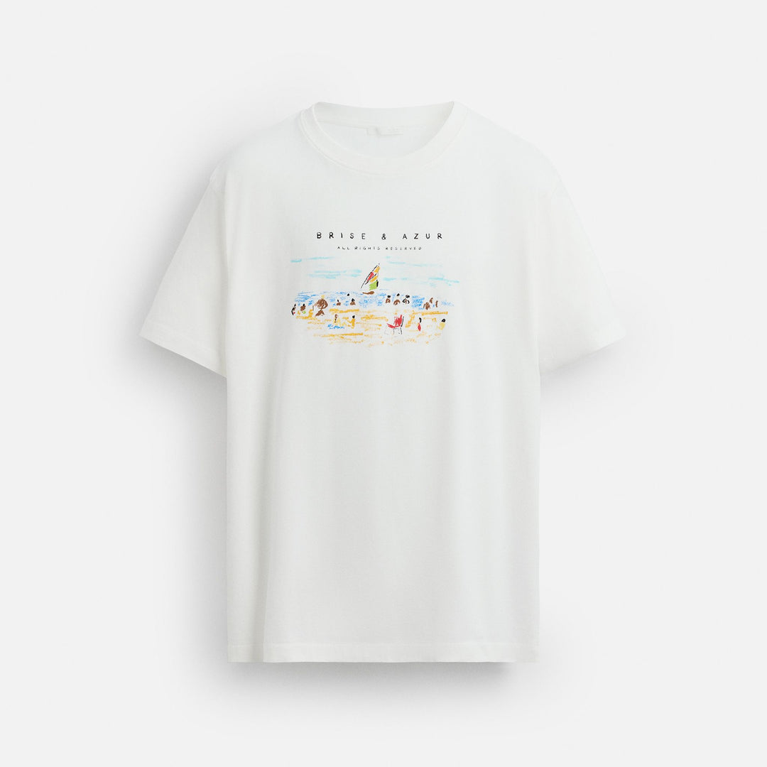 Moudda ZARA - T-Shirt - Imprimé Devant Mer & Soleil - Tunisie 1