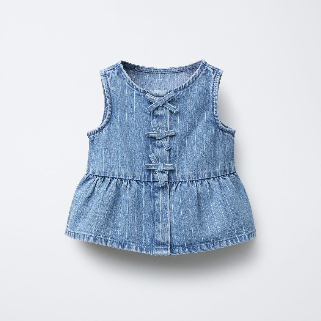 Moudda ZARA - Top Denim Enfant - Rayures - Tunisie 1