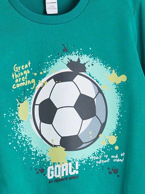 Moudda LC Waikiki - Ensemble en jersey manches courtes Garçon Vert d'eau - Tunisie 3