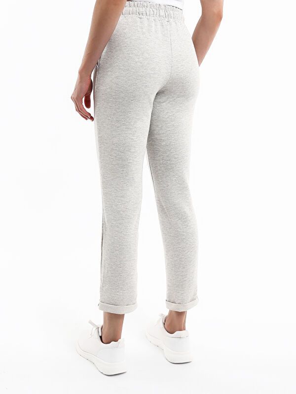 Moudda LC Waikiki - Pantalon en jersey Femme Mélange gris clair - Tunisie 5