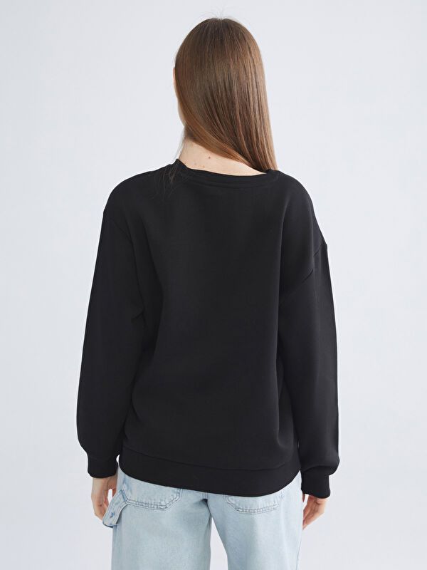 Moudda LC Waikiki - Sweatshirt en jersey Femme Noir - Tunisie 4