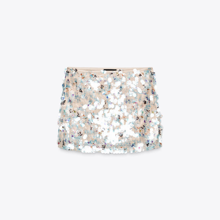Moudda ZARA - Jupe Mini - Sequins Colorés - Tunisie 1