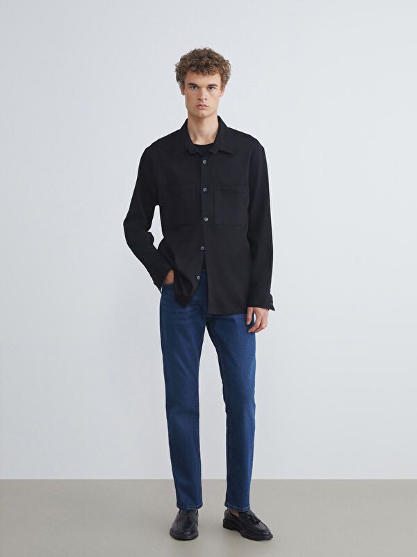 Moudda LC Waikiki - Pantalon jean tissé basique Homme Rodéo noir - Tunisie 1