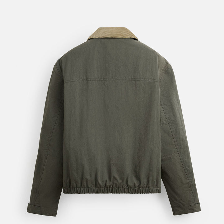 Moudda ZARA - Veste - Col Contrasté (Chambray & Vert) - Tunisie 2