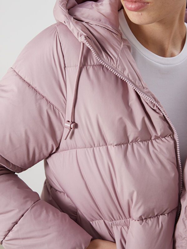 Moudda LC Waikiki - Manteau matelassé en nylon Femme Rose poudré - Tunisie 3