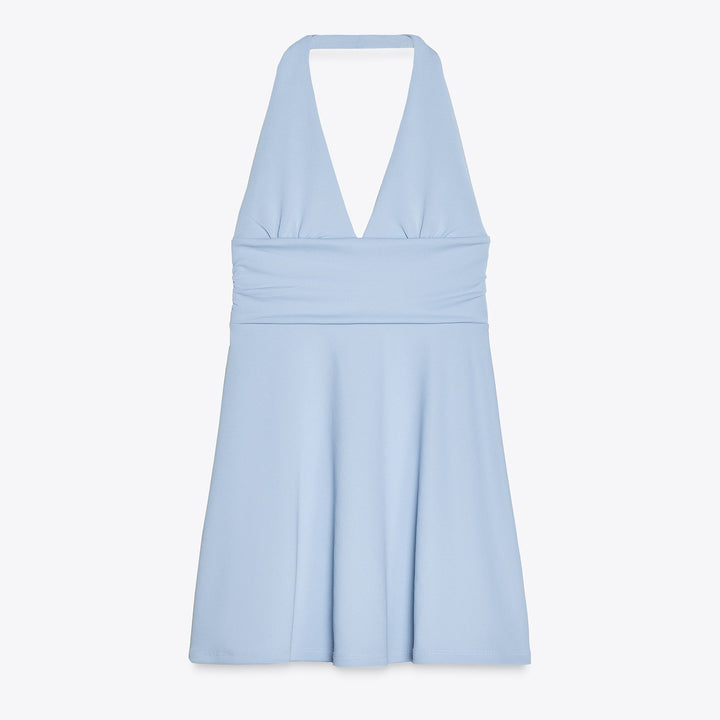 Moudda ZARA - Robe Mini Halter - Col Piqué & Bas Volume - Tunisie 1
